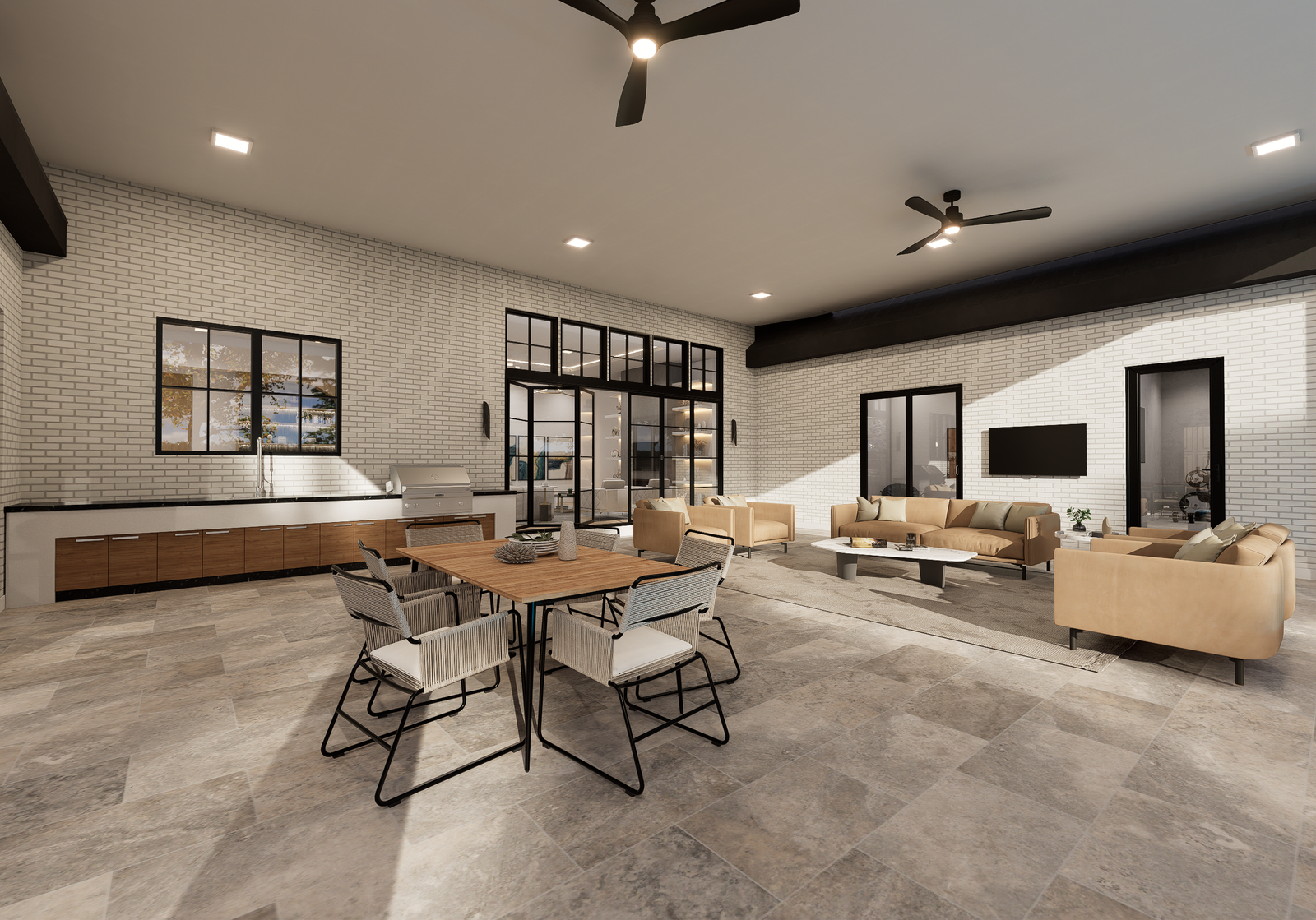 Outdoor Recreation and Kitchen Patio