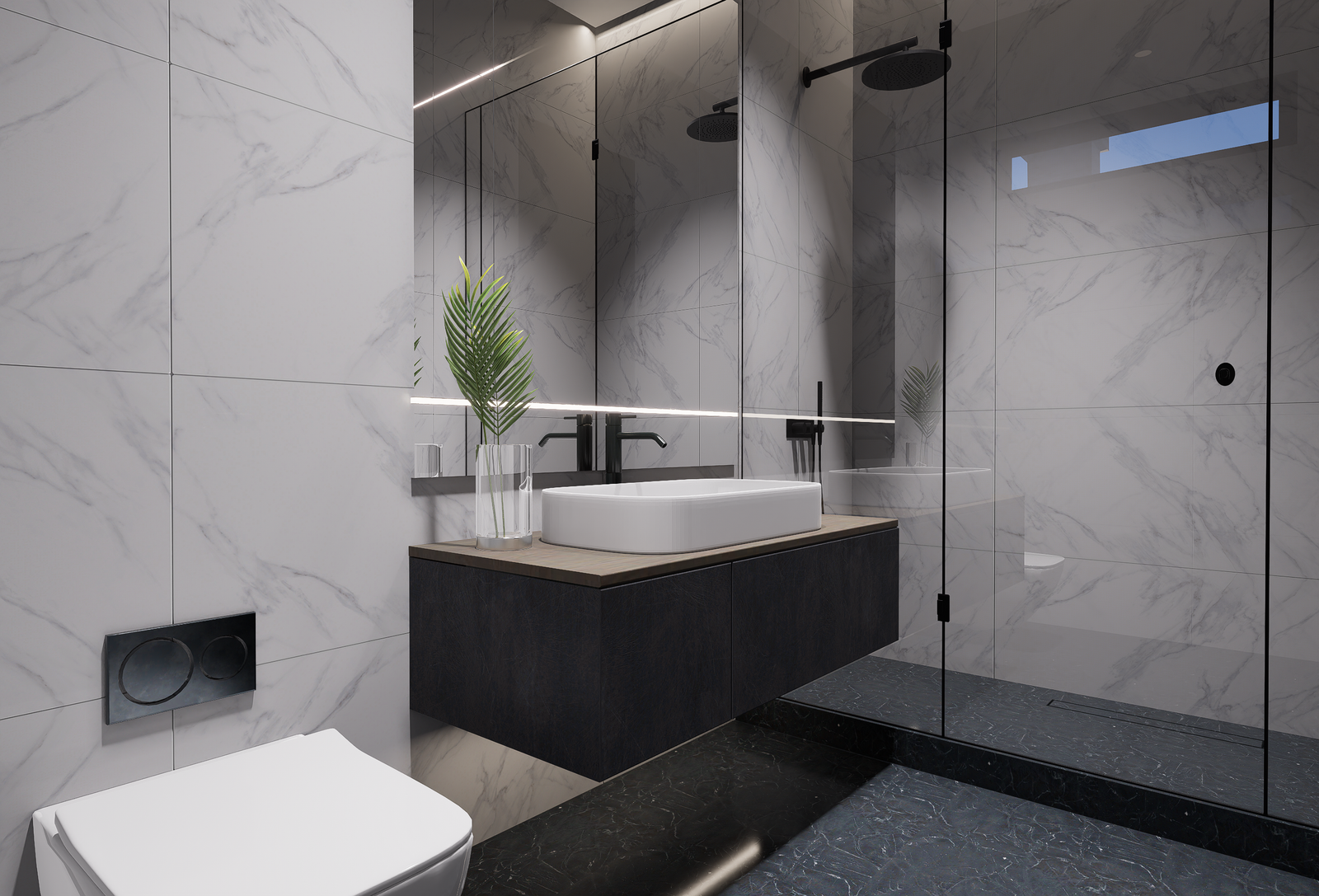 BASEMENT OFFICE BATHROOM