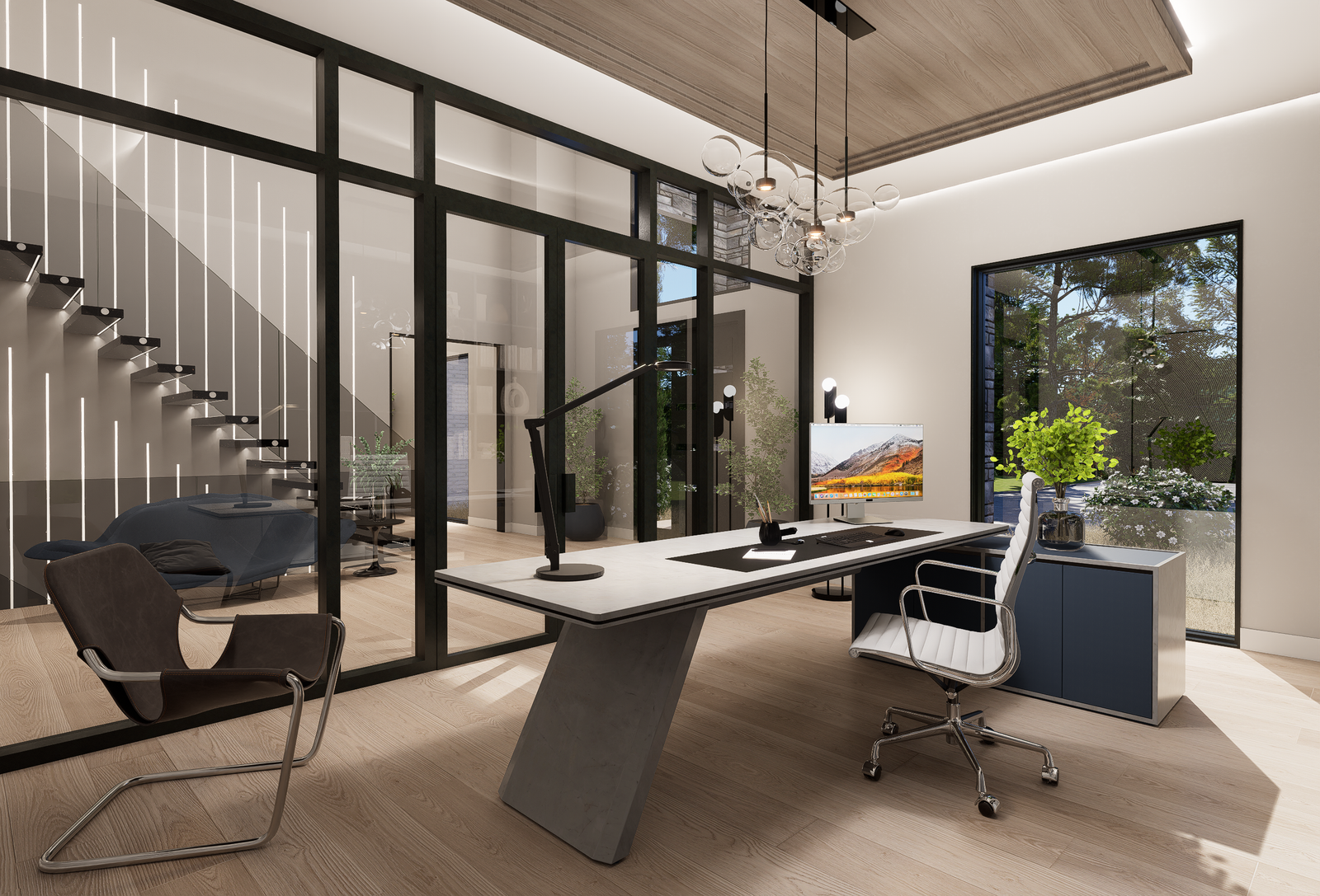 FIRST FLOOR OFFICE GLASS VIEW