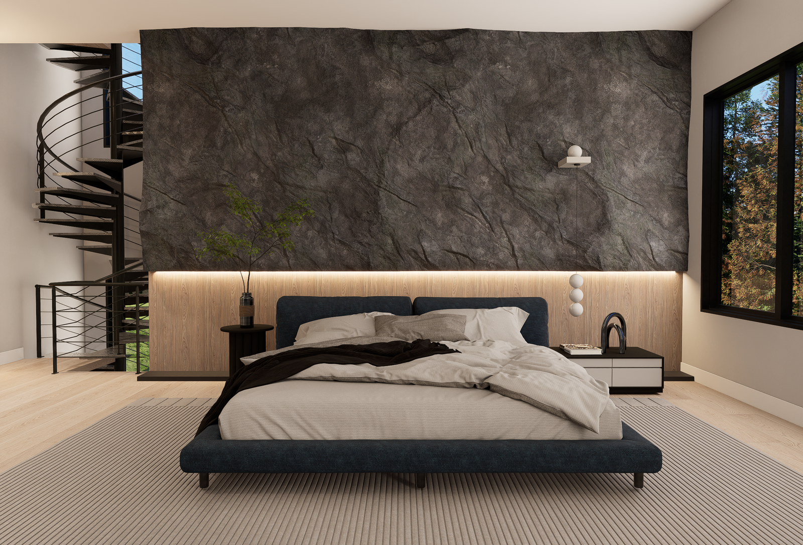 MASTER BED STAIRS VIEW